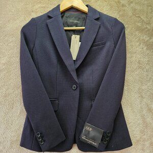 NWT Banana Republic Petite Blazer Jacket Tailored Coat Navy Blue Size 00P